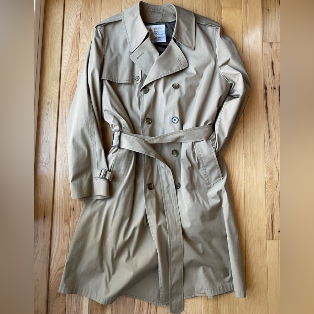 Vintage Men’s London Fog Trench Coat Jacket
